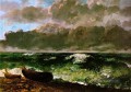 stürmischer See oder die Welle WBM Landschaft Gustave Courbet Strand